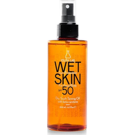 Youth Lab. Wet Skin Waterproof Zonnebeschermingsolie voor gezicht en lichaam SPF50 Spray 200ml