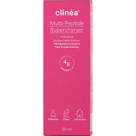 Clinea Multi-peptide Supercharger Moisturizing and Anti-Aging Face Serum with Peptides and Hyaluronic Acid for Toning and Revitalizing 30ml