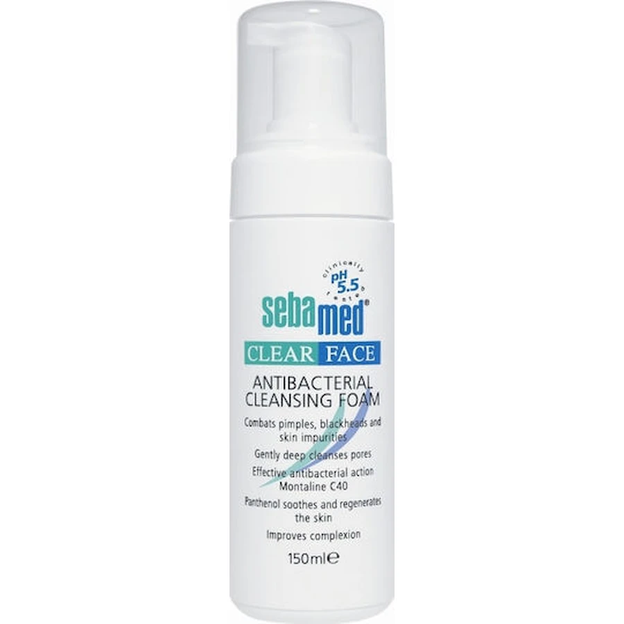 Sebamed Clear Face Antibacterial Face Mousse for Acne-prone Skin 150ml