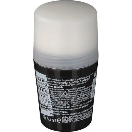 Vichy Homme 72h Roll-On gegen Flecken Deodorant 72h Roll-On 2x50ml