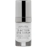 Apivita 5 Actions Moisturizing & Anti-Aging Eye Serum with Hyaluronic Acid for Dark Circles & Under Eye Bags 15ml