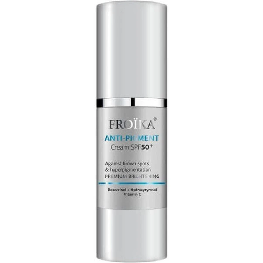 Froika Anti-Pigment Face Day Cream with SPF50 for Pigmentation and Whitening Spots with Vitamin C and Peptides 30ml