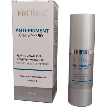 Froika Anti-Pigment Face Day Cream with SPF50 for Pigmentation and Whitening Spots with Vitamin C and Peptides 30ml