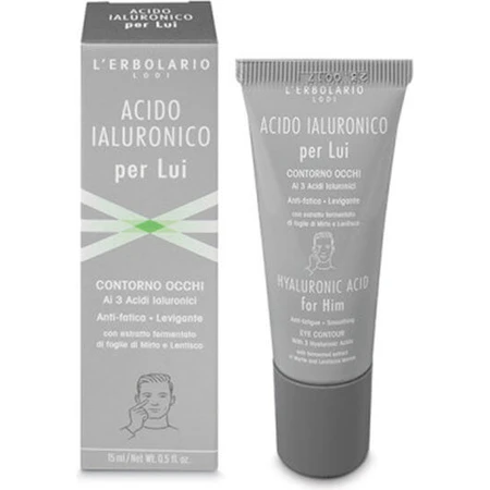 L' Erbolario Lodi Anti-Aging Eye Cream For Men With Hyaluronic Acid 15ml