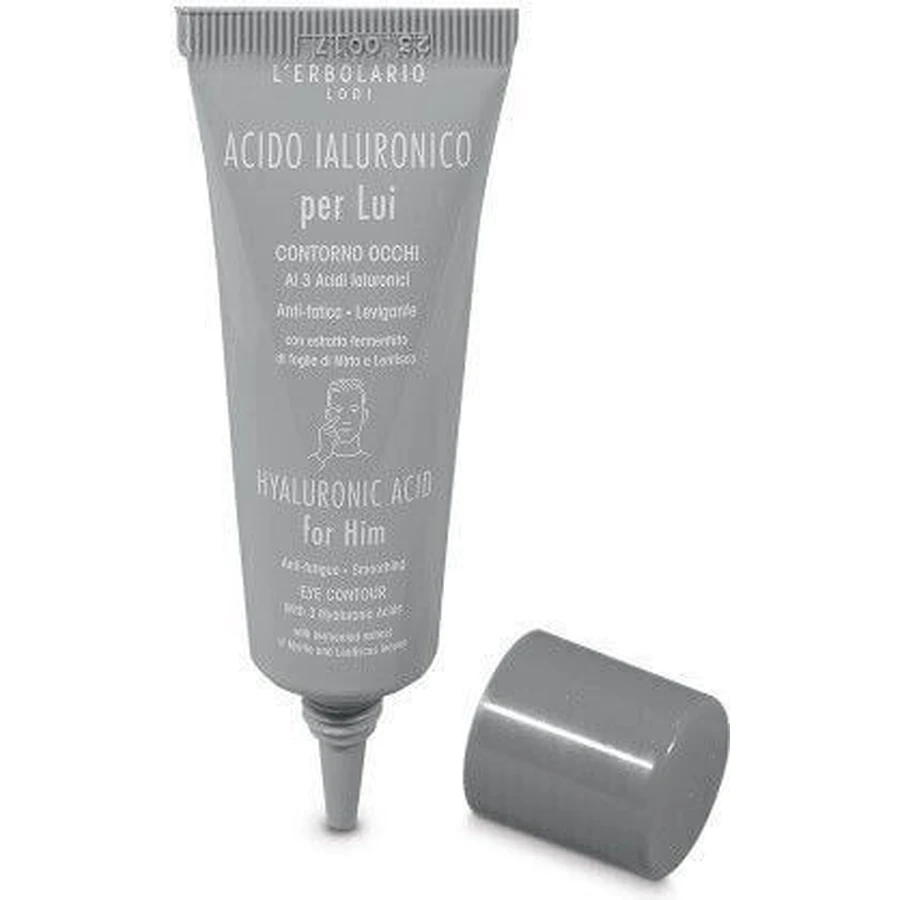 L' Erbolario Lodi Anti-Aging Eye Cream For Men With Hyaluronic Acid 15ml