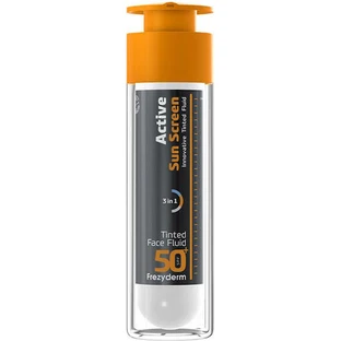 Frezyderm Active Sun Screen Innovative Tinted Fluid Waterproof Face Gel SPF50 with Pigment 50ml