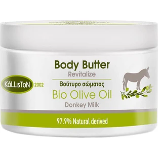 Kalliston Bio Organic Olive & Donkey Milk Moisturizing Body Butter with Donkey Milk for dry/very dry & sensitive skin 200ml