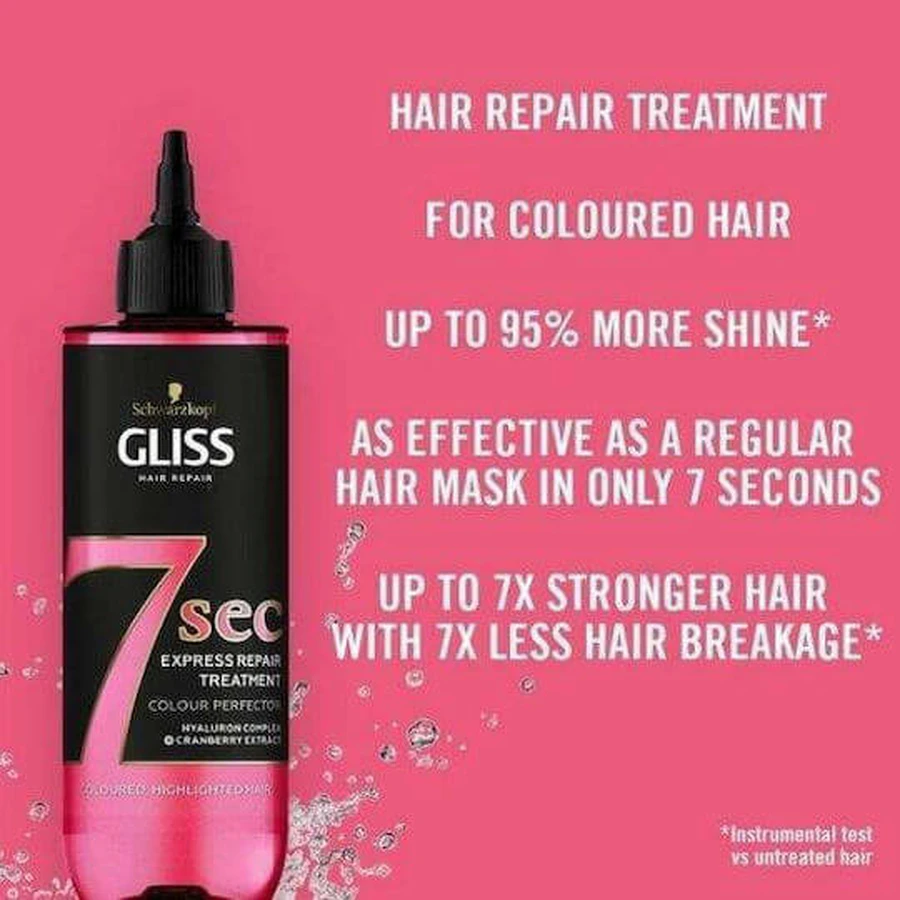 Schwarzkopf Gliss 7 Dry Colour Perfector Mascarilla capilar retenedora del color 200ml