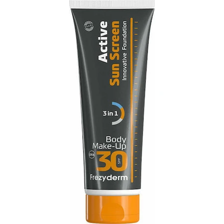 Frezyderm Active Sun Screen Innovadora Base de Maquillaje Crema Corporal Protectora Solar SPF30 con Pigmento 75ml