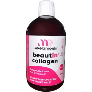 My Elements Beautin Collageen met Hyaluronzuur & Vitamine C 500ml Aardbei Vanille