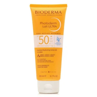Bioderma Photoderm Lait Lait Ultra Waterproof Zonnecrème voor gezicht en lichaam SPF50 200ml