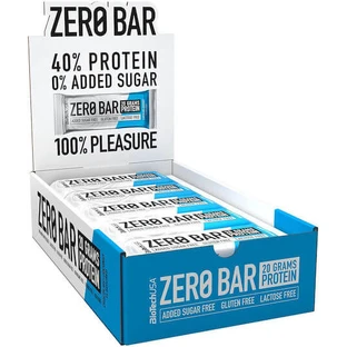 Biotech USA Zero Bar Barritas con Aislado de Suero Nativo con 40% de Proteína y Sabor Chocolate Coco 20x50gr
