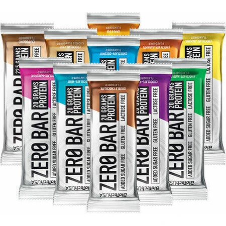 Biotech USA Zero Bar Barritas con Aislado de Suero Nativo con 40% de Proteína y Sabor Chocolate Coco 20x50gr