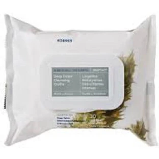 Korres Olympus Olympus Tea Deep Detox Cleansing Cleansing Wipes Makeup Removing Facial Makeup 30pcs