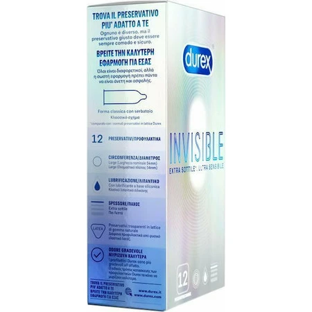 Durex Prezervative Unsichtbar Extra Dünn 12 Stk.