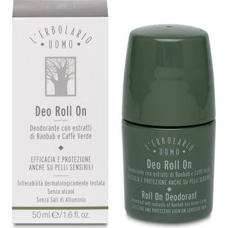 L' Erbolario Uomo Deodorant Natural Roll-On Deodorant Aluminiumfrei 50ml