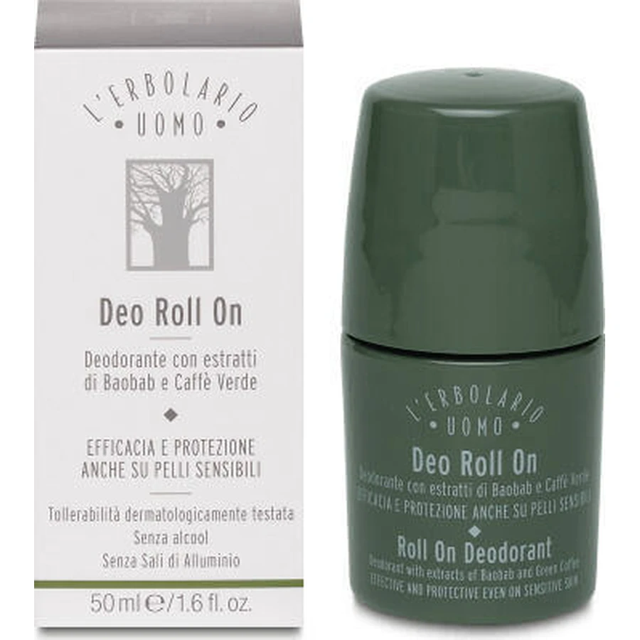 L' Erbolario Uomo Deodorant Natural Roll-On Deodorant Aluminiumfrei 50ml
