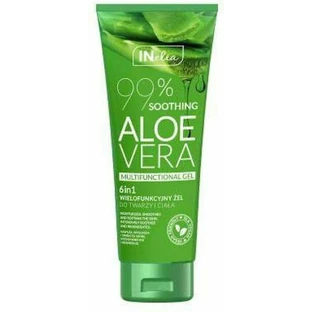 Inelia Multifunktionsgel 99% Aloe Vera Feuchtigkeitsspendendes Körperserum mit Aloe Vera für sehr trockene & empfindliche Haut 250ml
