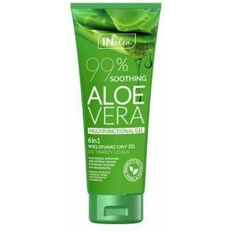 Inelia Multifunktionsgel 99% Aloe Vera Feuchtigkeitsspendendes Körperserum mit Aloe Vera für sehr trockene & empfindliche Haut 250ml
