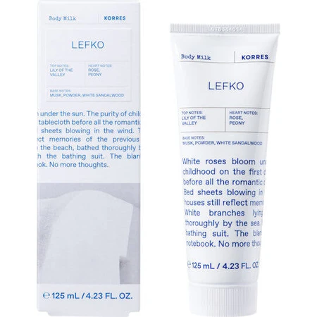 Korres Lefko Lotion corporelle hydratante pour tous types de peau 125ml
