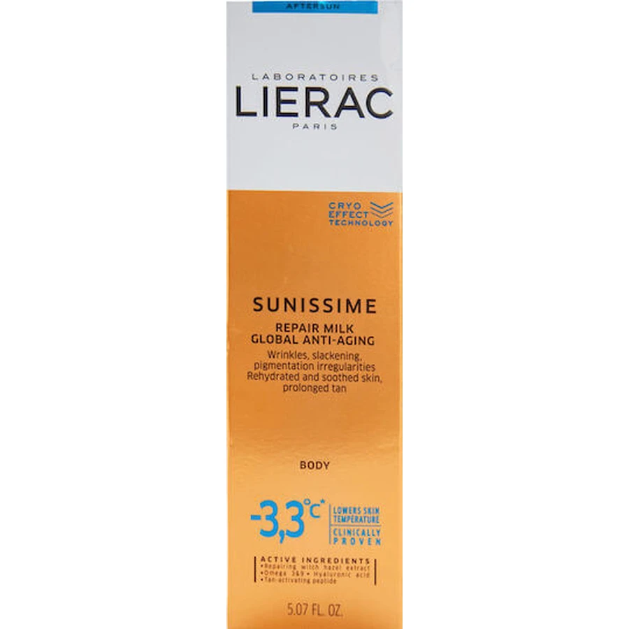 Lierac Sunissime Global After Sun Emulsion réhydratante anti-âge visage et corps à l'acide hyaluronique 150ml