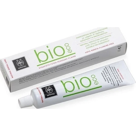 Apivita Bio-Eco fluoridevrije tandpasta tegen tandvleesontsteking, tandplak en gaatjes Venkel & propolis 75ml