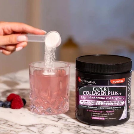 Forte Pharma Expert Collagen Plus+ mit Hyaluronsäure & Vitamin C 300gr Pfirsich