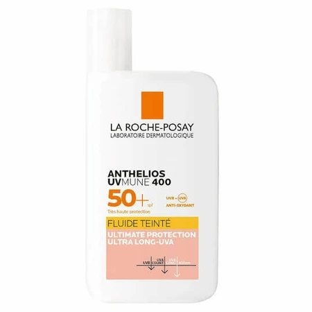 La Roche Posay Anthelios UVmune 400 Vloeibaar Zonnebrandcrème Gezichtslotion SPF50 met Pigment 50ml