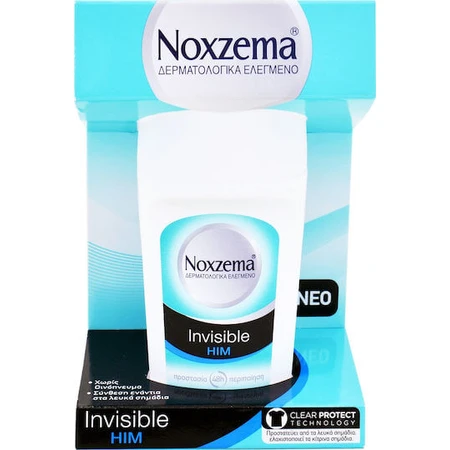 Noxzema Invisible Him Antiperspirant Deodorant 48h Roll-On 50ml