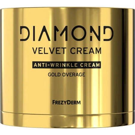 Frezyderm Diamond Velvet Gold Hydraterende, Anti-aging en Opbouwende Gezichtscrème met Hyaluronzuur en Collageen 50ml