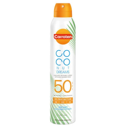 Carroten Coconut Dreams Waterproof Sunscreen Body Spray SPF50 200ml