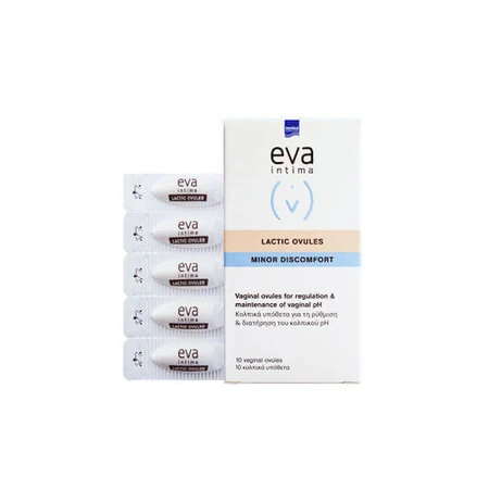 Eva Intima Minor Lactic Acid Discomfort Ovules Intimate Hygiene Products 10pcs InterMed 