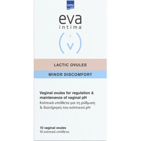 Eva Intima Minor Lactic Acid Discomfort Ovules Intimate Hygiene Products 10pcs InterMed 