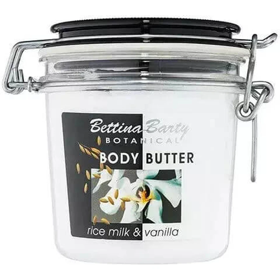 Bettina Barty Body Feuchtigkeitsspendende Körperbutter mit Vanille Vanille-Duft für trockene/sehr trockene & empfindliche Haut 400ml