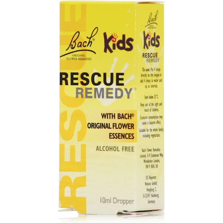 Elixir floral de Bach Rescue Remedy Kids en gouttes pour la relaxation 10ml