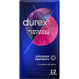Durex Prezervativos Performax Intense con retardo y estrías 12uds.