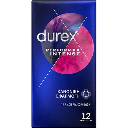 Durex Prezervatieven Performax Intens met vertraging en strepen 12st