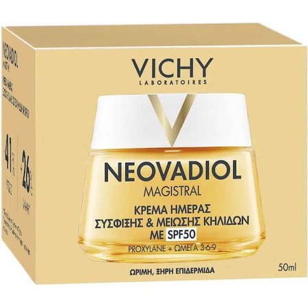 Vichy Neovadiol Magistral Neovadiol Magistral Crème de jour tonifiante avec SPF50 contre les taches pigmentaires avec acide hyaluronique et niacinamide 50ml