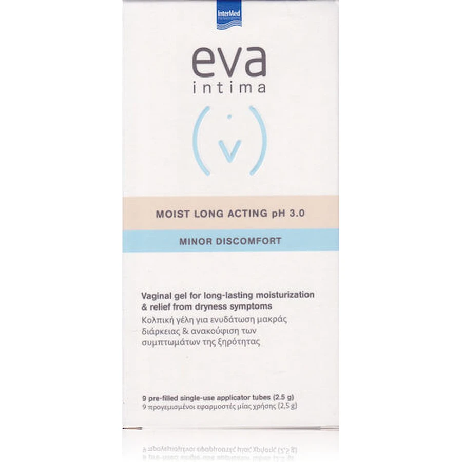 InterMed Eva Intima Intima Moist lang wirkende pH 3 feuchtigkeitsspendende Gel 2ml 9oz