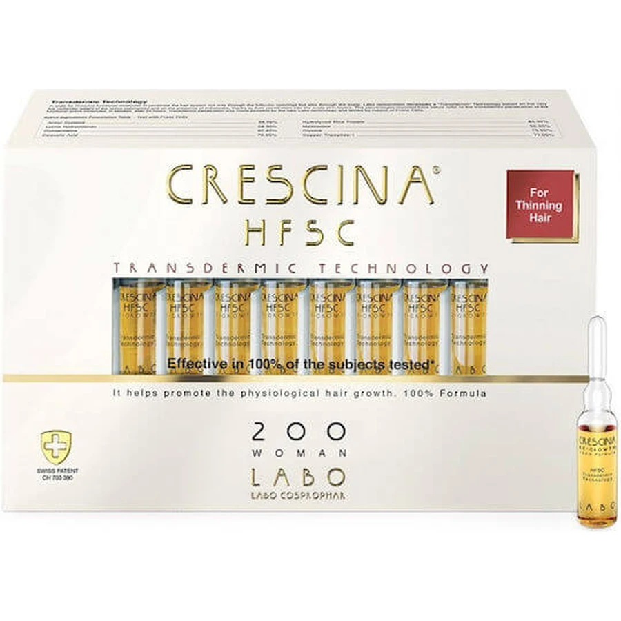 Labo Crescina Transdermic HFSC 500 Hair ampoule for hair loss for women 40x3.5ml