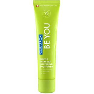 Curaprox Be You Gentle Everyday Whitening Toothpaste for Sensitive Teeth , Plaque and Cavities Apple and Aloe 60ml