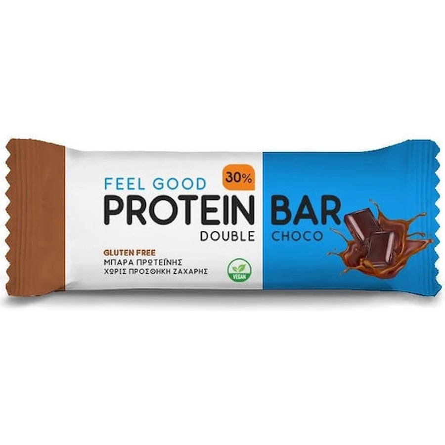Feel Good Protein Bar Bar with 30% Protein & Flavor Double Choco 60gr