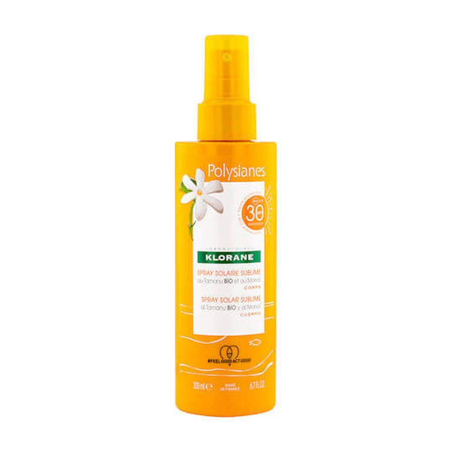 Klorane Polysianes Zonnebescherming Body Lotion SPF30 Spray 200ml