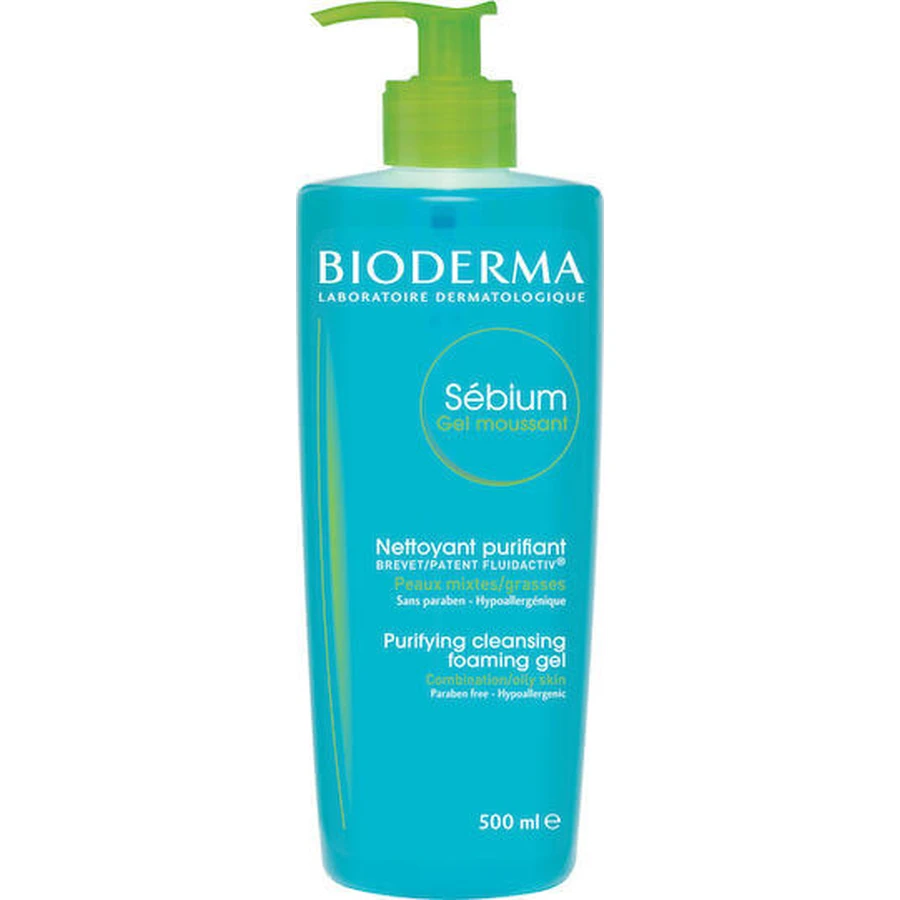 Bioderma Sebium Gel visage pour les peaux à tendance acnéique 500ml
