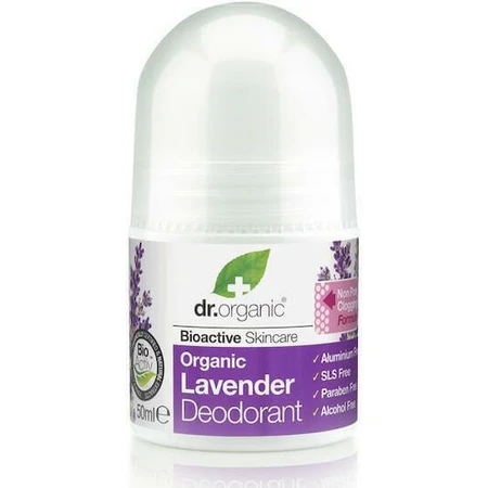 Dr.Organic Lavendel Lavendel Natürliches Roll-On Deodorant Aluminiumfrei 50ml