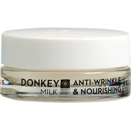 Bodyfarm Eselsmilch Feuchtigkeitsspendende und Anti-Ageing Augencreme mit Hyaluronsäure und Aloe Vera 15ml