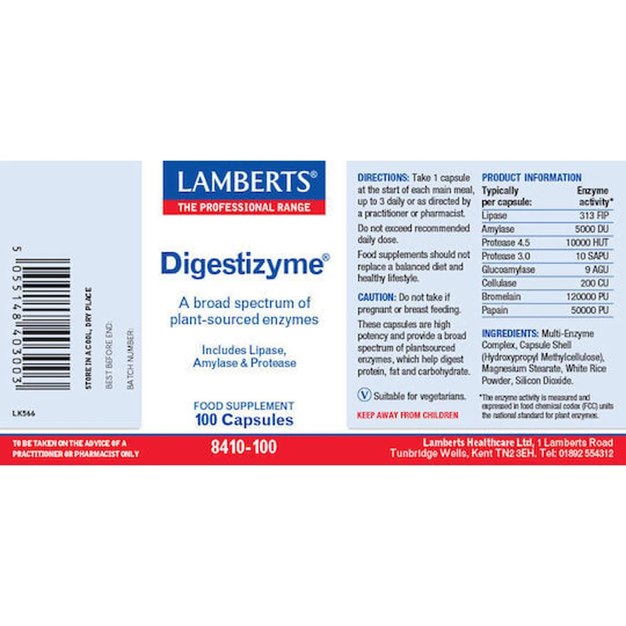 Lamberts Digestizyme 100 caps