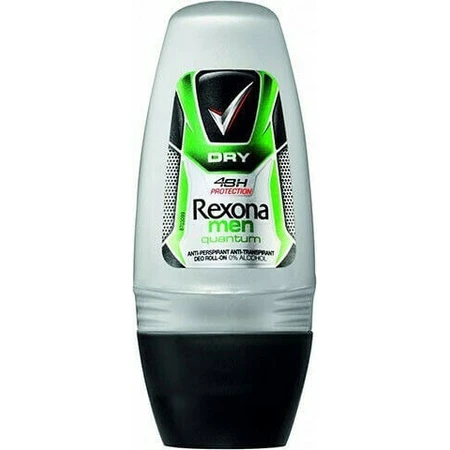 Rexona Men Quantum Dry 48h Schutz Anti-Transpirant Anti-Transpirant 0% Alkohol Deo Deodorant 48h im Roll-On 50ml