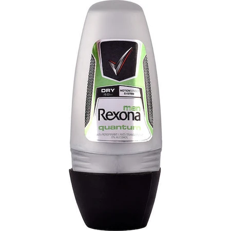 Rexona Men Quantum Dry 48h Schutz Anti-Transpirant Anti-Transpirant 0% Alkohol Deo Deodorant 48h im Roll-On 50ml