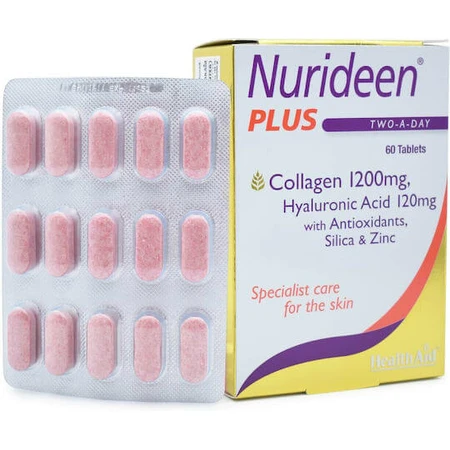 Health Aid Nurideen Plus with Hyaluronic Acid & Vitamin C 60 tabs